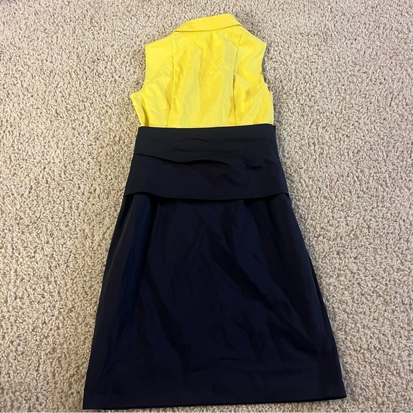 Akris Colorblock Pattern Knee-Length Dress - Picture 6 of 7